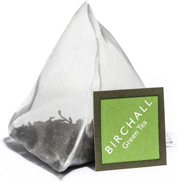 Birchall Tea Bags, Mao Feng Green Tea, Antioxidants Green Tea Bags Bursting With Full Flavour, Perfect Vegan Tea Gifts, Pack Of 15 Plant-Based Prism Tea Bags