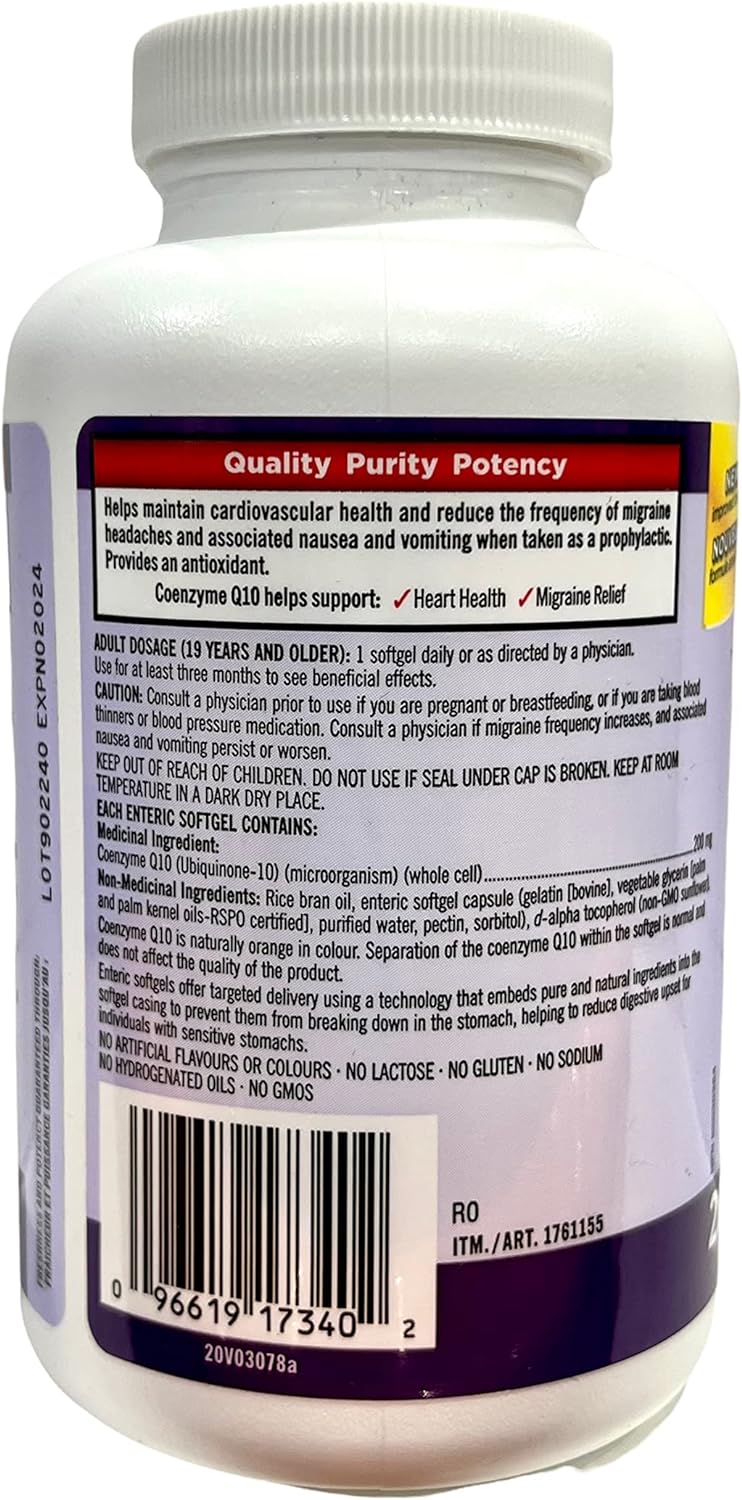 Kirkland Signature Coenzyme Q10 200mg Extra Strength(Last 225 Days!)