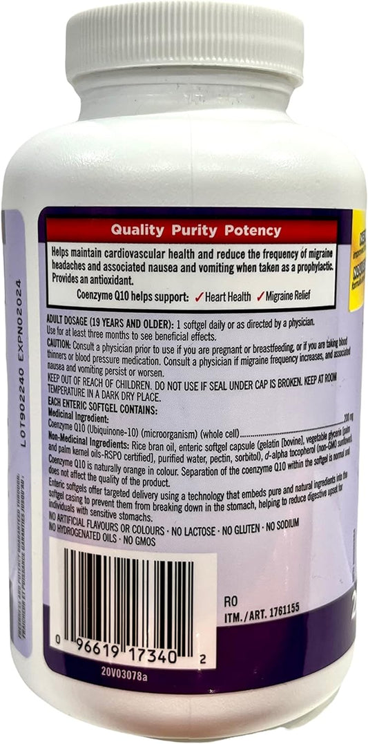 Kirkland Signature Coenzyme Q10 200mg Extra Strength(Last 225 Days!)
