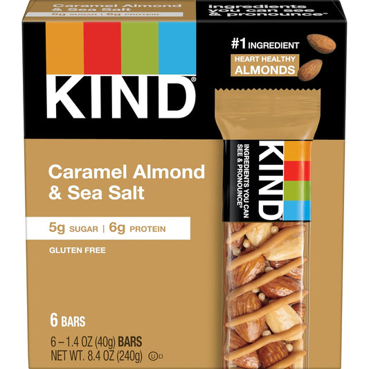 Kind Caramel Almond & Sea Salt, 8.4 Oz (Pack Of 6)