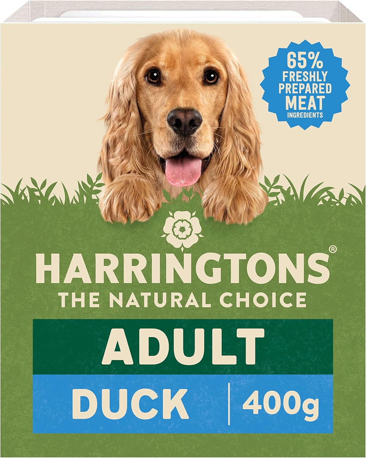 Harringtons Complete Wet Tray Grain Free Hypoallergenic Adult Dog Food Duck & Potato 8x400g - Made with All Natural Ingredients?HARRWD-C400