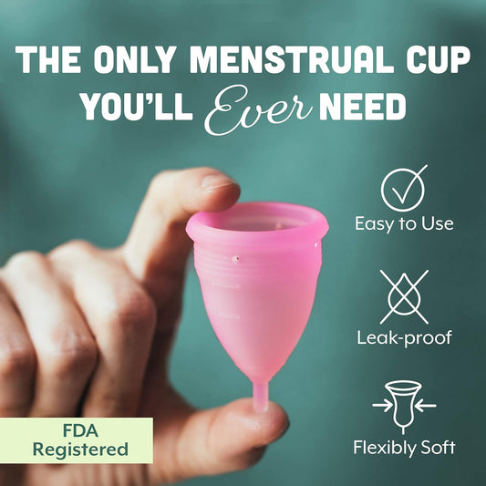 Dutchess Reusable Soft Silicone Menstrual Cup (Red, Large (Pack of 1))