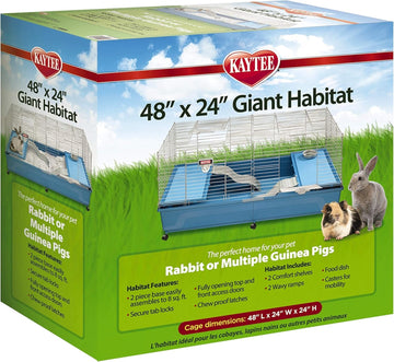 Kaytee My First Home Giant Habitat With Casters For Pet Rabbits Or Multiple Guinea Pigs