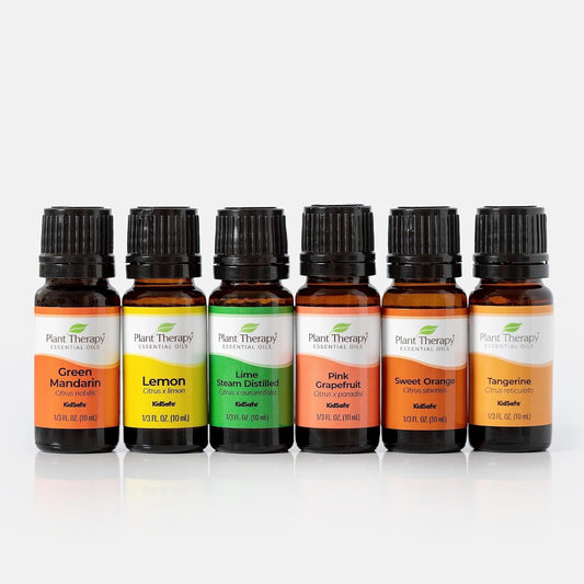 Plant Therapy Essential Oils Fruits Set - Grapefruit, Tangerine, Lemon, Mandarin, Lime, Orange Sweet 100% Pure, Undiluted, Natural Aromatherapy, Therapeutic Grade 10 mL (1/3 oz) : Health & Household