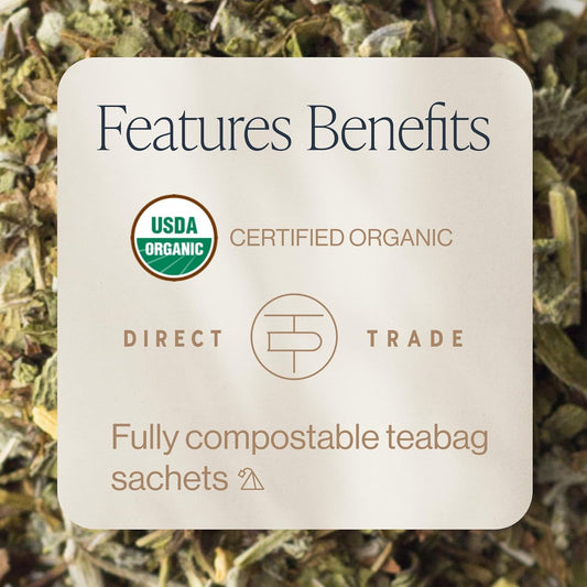 Rishi Tea Organic Lavender Mint Botanical Blend Tea, Decaffeinated, 1.32 Ounces (Pack Of 6)