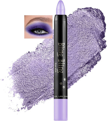 Beliky Girl Eyeshadow Pencil, 15 Colors Glitter Eyeshadow, Shimmer Eyeshadow, Ultra Pigmented Makeup Eye Shadow Powder, Pearlescent White
