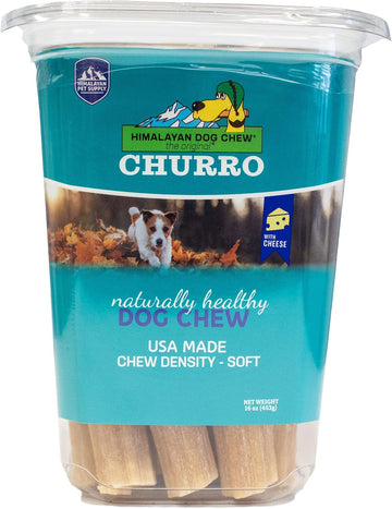 Himalayan Pet Supply Churro Himalayan Cheese Treats | Cheese Churro | Lactose Free - Gluten Free - Grain Free | Usa Made | For All Breeds | 16 X 6 Inch Churros | Real Himalayan Cheese