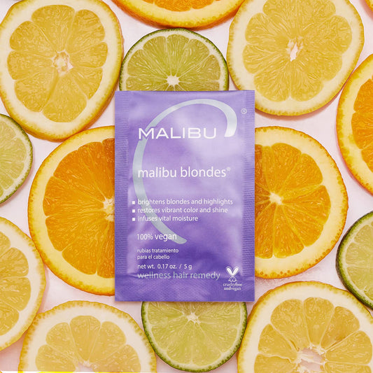 Malibu C Blondes Wellness Remedy - Removes Discoloration From Blonde Hair - Brightening Blonde Remedy For Moisturized, Vibrant Strands