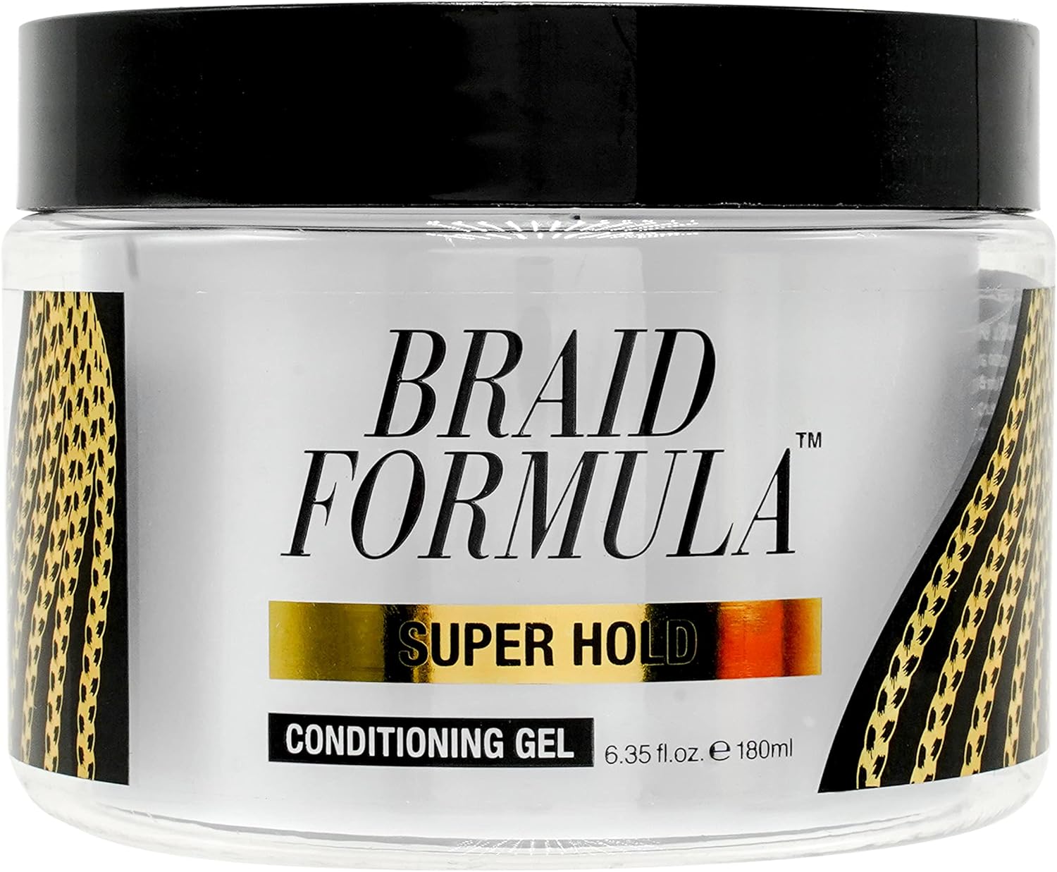 Ebin New York Braid Formula Conditioning Gel, Super Hold, 6.35 Oz | Great For Braiding, Twisting, Edges, No Residue, No Flaking, Strong Hold, High Shine, Smoothing With Clean, No Build-Up