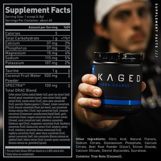 Kaged Electrolyte Hydration Powder | Fruit Punch | Sports Drink for Me