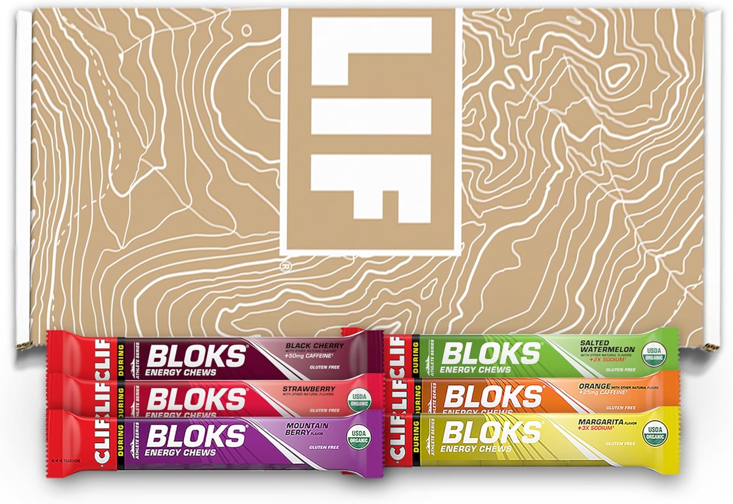 Clif Bloks - Energy Chews - Variety Pack - Non-Gmo - Plant Based - Fast Fuel For Cycling And Running - Quick Carbohydrates And Electrolytes - 2.12 Oz. Packets (12 Count)