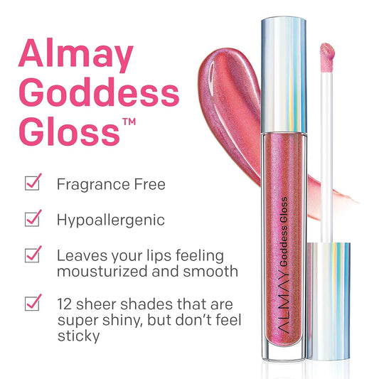 Almay Flame Non-Sticky Holographic Glitter Lip Gloss