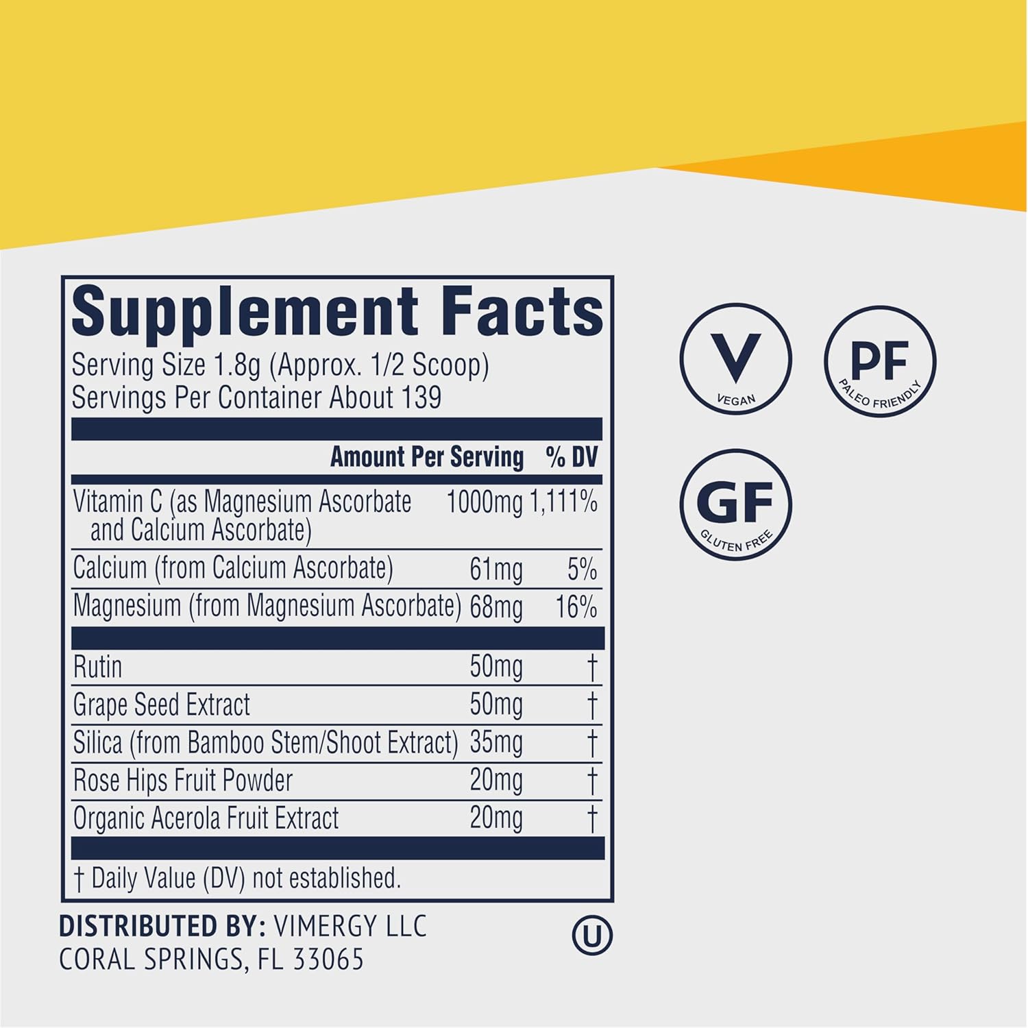 Vimergy MSM (120 Caps) L-Lysine (270 Caps) and Micro-C Immune Power TM * (250g) Bundle : Health & Household