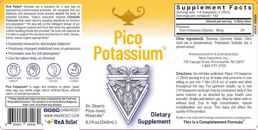 Rna Reset - Pico Potassium, Highly Absorbed, Liquid Potassium 192 Servings By Dr. Carolyn Dean