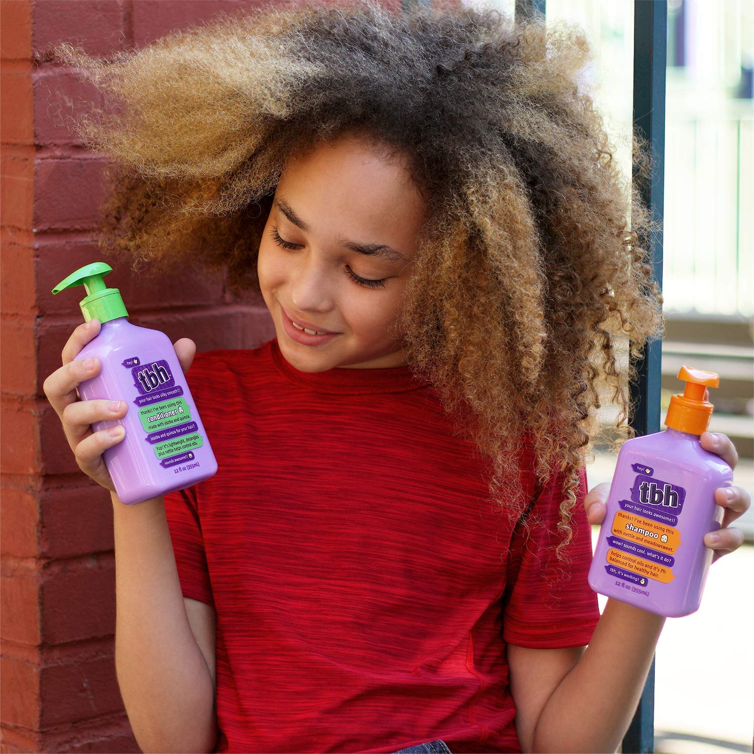 TBH Teen & Kids Conditioner- Lightweight and Detangling Hydrating Hair Conditioner for Dry, Oily, Fine, Curly, and All Hair Types - Tween and Kids Hair Conditioner - Sulfate, Paraben Free - 12 oz : Beauty & Personal Care