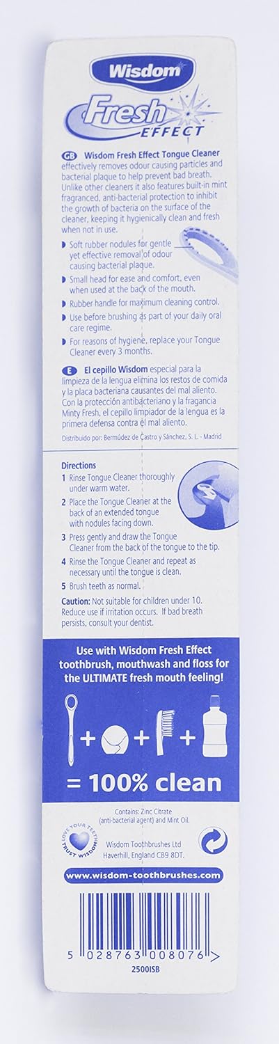 Wisdom Fresh Effect Tongue Cleaner, Pack Of 3