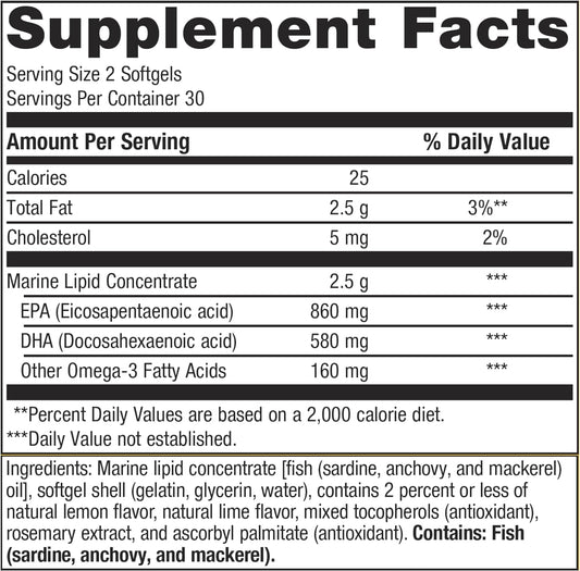Metagenics OmegaGenics EPA-DHA 720mg - Daily Omega 3 Fish Oil Suppleme