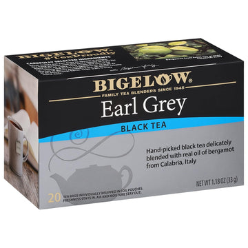 Bigelow Tea Earl Grey Black Tea, Caffeinated Tea, 20 Count Box (Pack Of 6), 120 Total Tea Bags