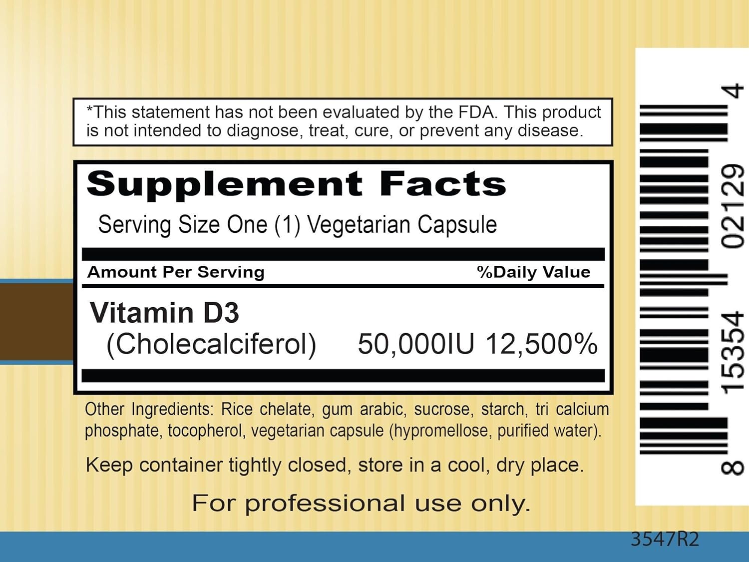 Priority One Vitamins Sun D3 50,000 90 Vegetarian Capsules - The Most bioavailable Form of Vitamin D (cholecalciferol).* : Health & Household