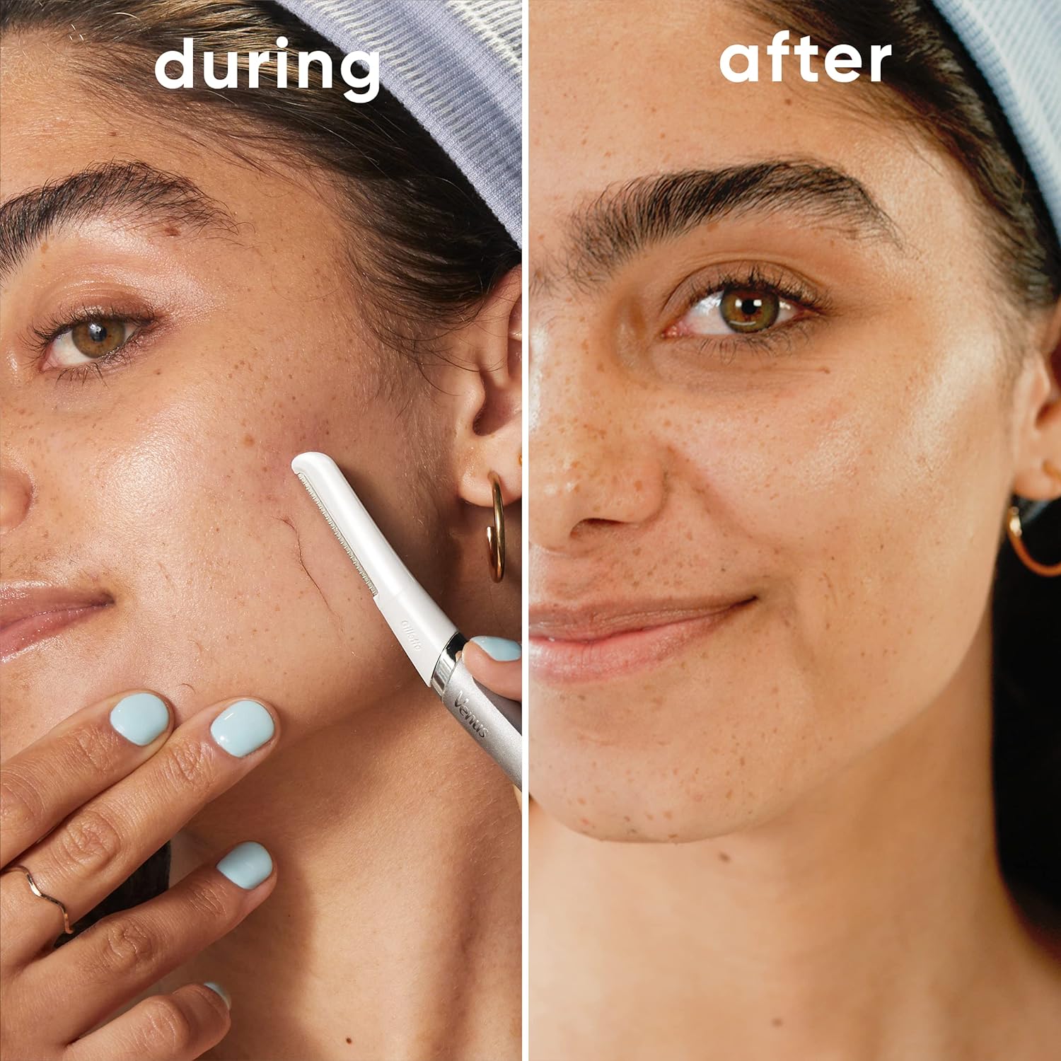 Gillette Venus Dermaplaning Tool, 2 Blade Refills, Exfoliating Face Razors for Women, Eyebrow Razor, Dermaplane Facial Razor for Women Face : Beauty & Personal Care