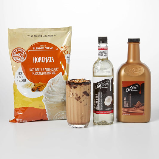 Big Train and DaVinci Gourmet Shaken Toasted Coconut Iced Latte Bundle Pack : Grocery & Gourmet Food