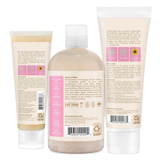 Sheamoisture Baby Gift Set Gift Sets Perfect For New Moms Oat Milk & Rice Water Hypoallergenic