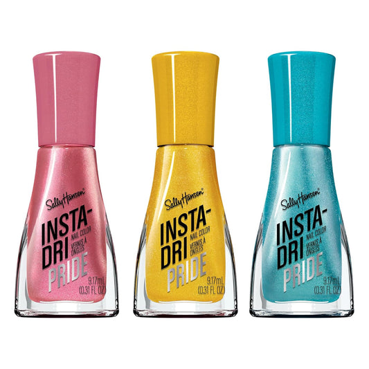 Sally Hansen Insta-Dri Pride 3 Pack - Pansexual Trio, 3 X 0.3Oz