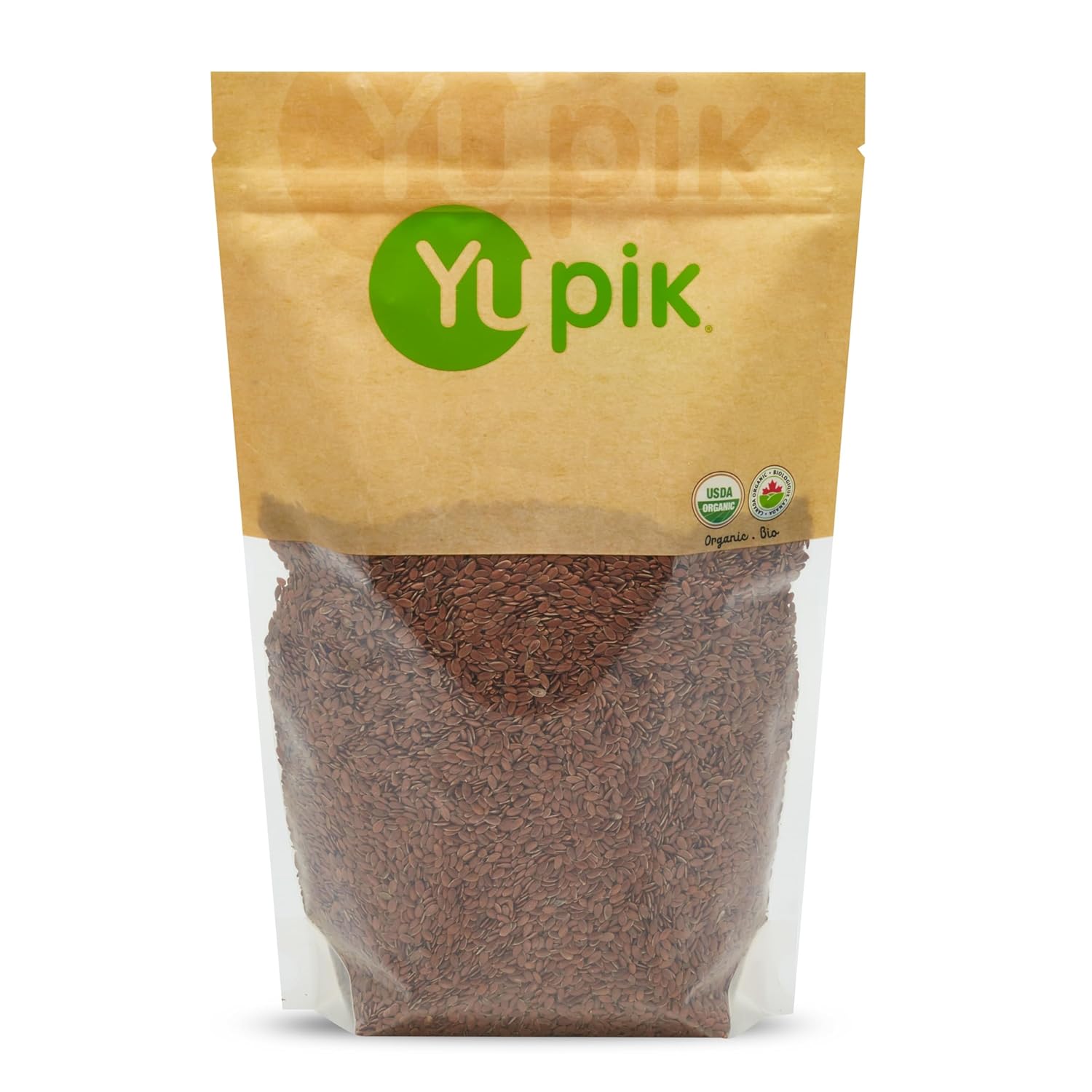 Yupik Organic Flax Seeds, Brown, 2.2 Lb, Pack Of 1