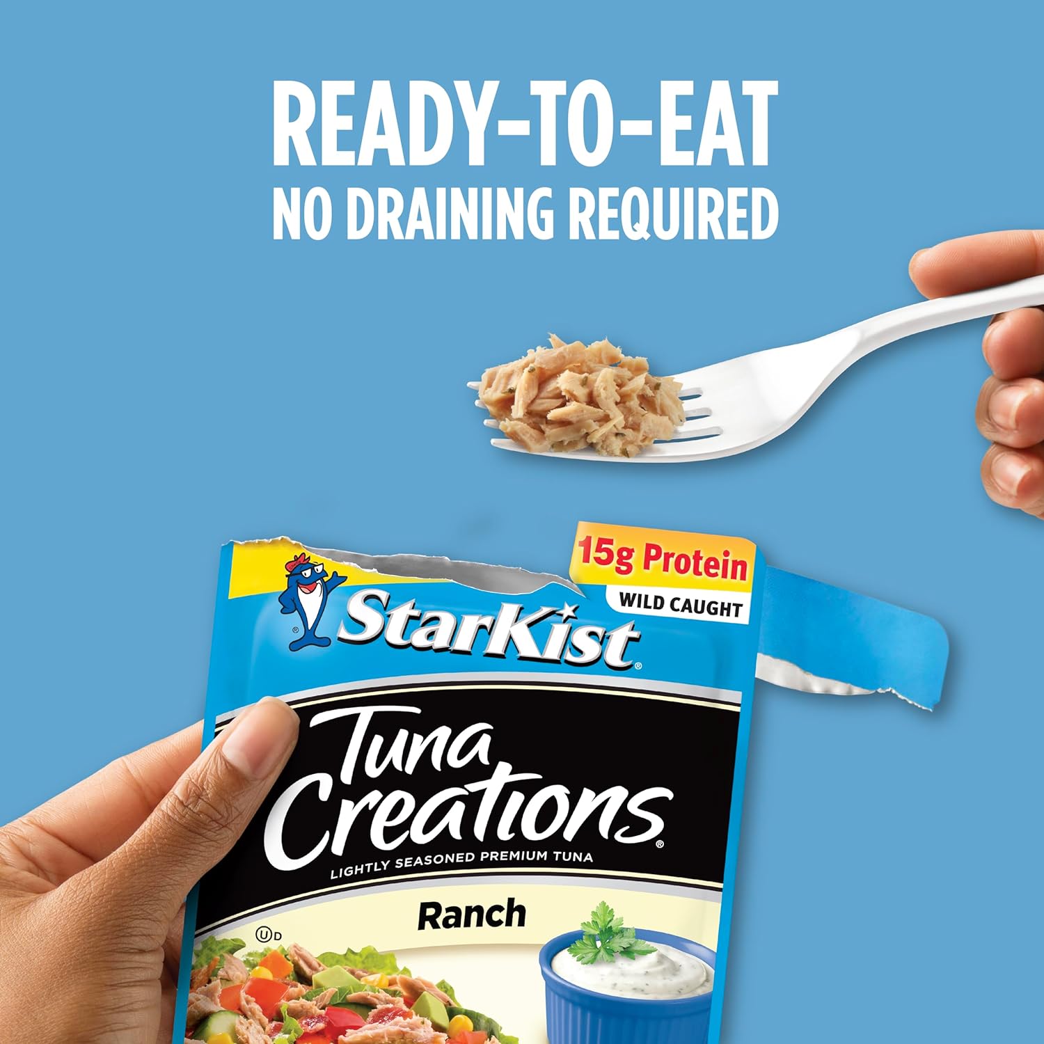StarKist Tuna Creations Ranch, 2.6 oz pouch (Pack of 12) (Packaging May Vary) : StarKist: Grocery & Gourmet Food