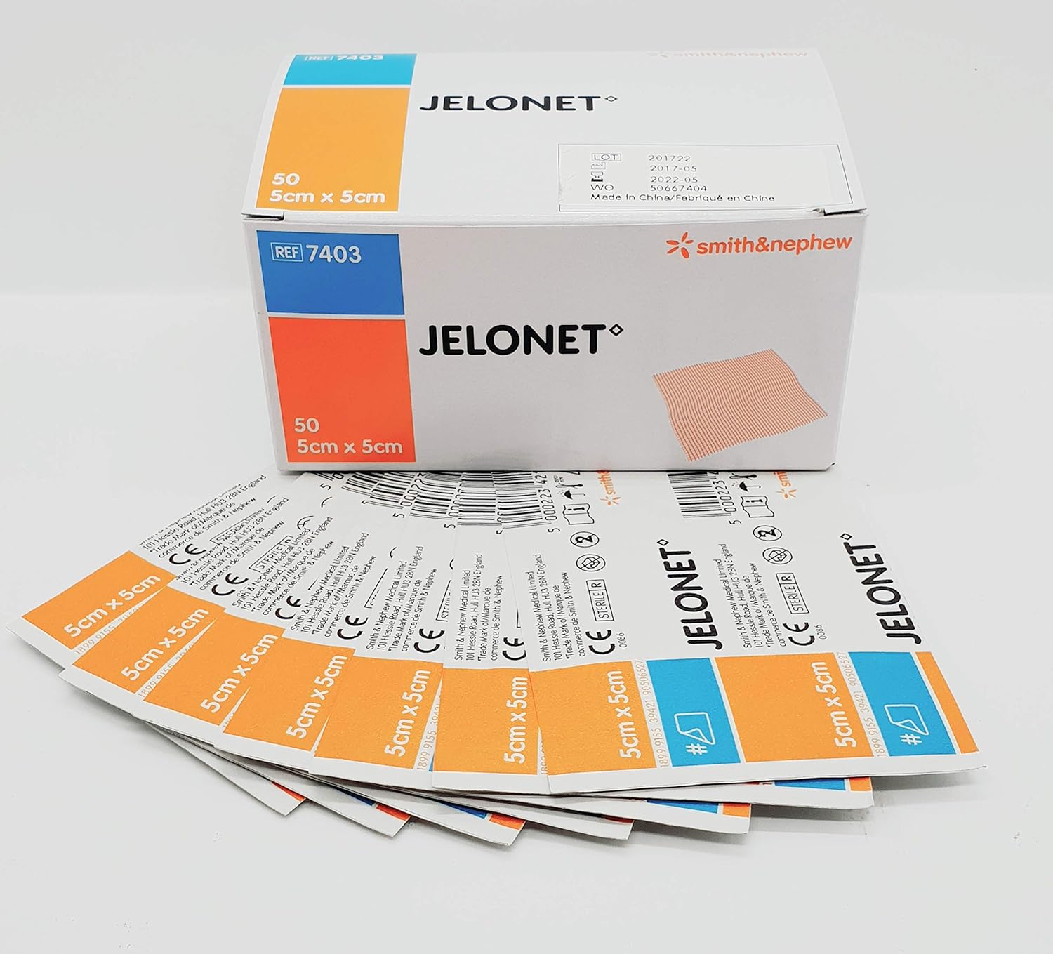 Jelonet 5Cm X 5Cm Minor Burn Dressings (50)