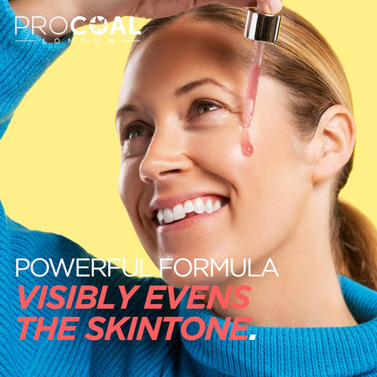 New Procoal 10% Vitamin C Serum Concentrate, New, Vegan, For Face With Prebiotics, Pomegranate & Kakadu Plum, 100% Recyclable Packaging, Made In Uk, 30Ml