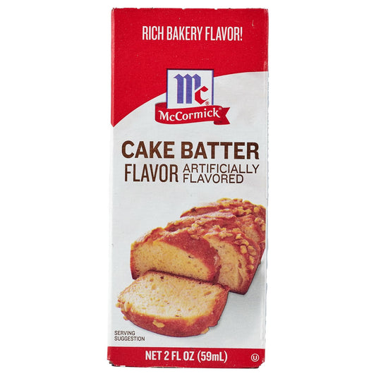 Mccormick Cake Batter Flavor, 2 Fl Oz (Pack Of 6)