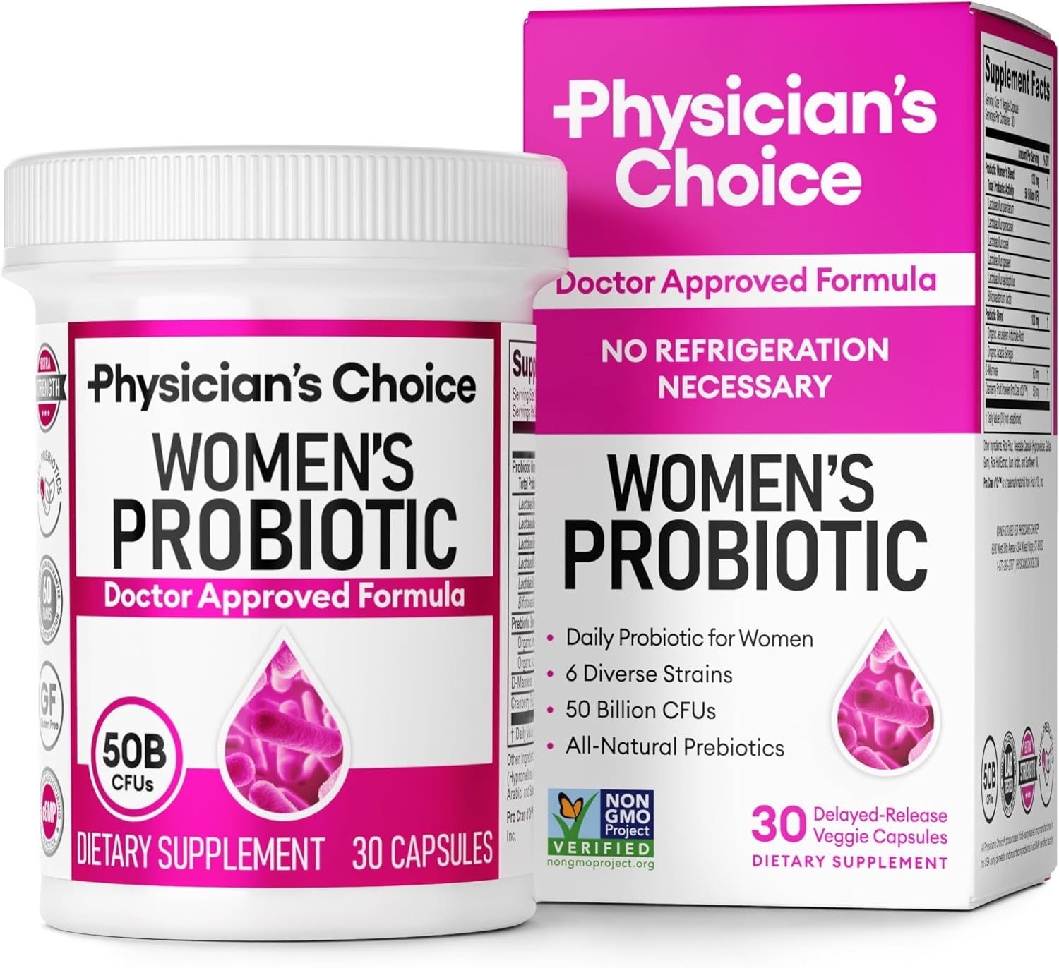 Physician's CHOICE - Women's Digestive Harmony Bundle: Probiotics for Women + Digestive Enzymes : Health & Household