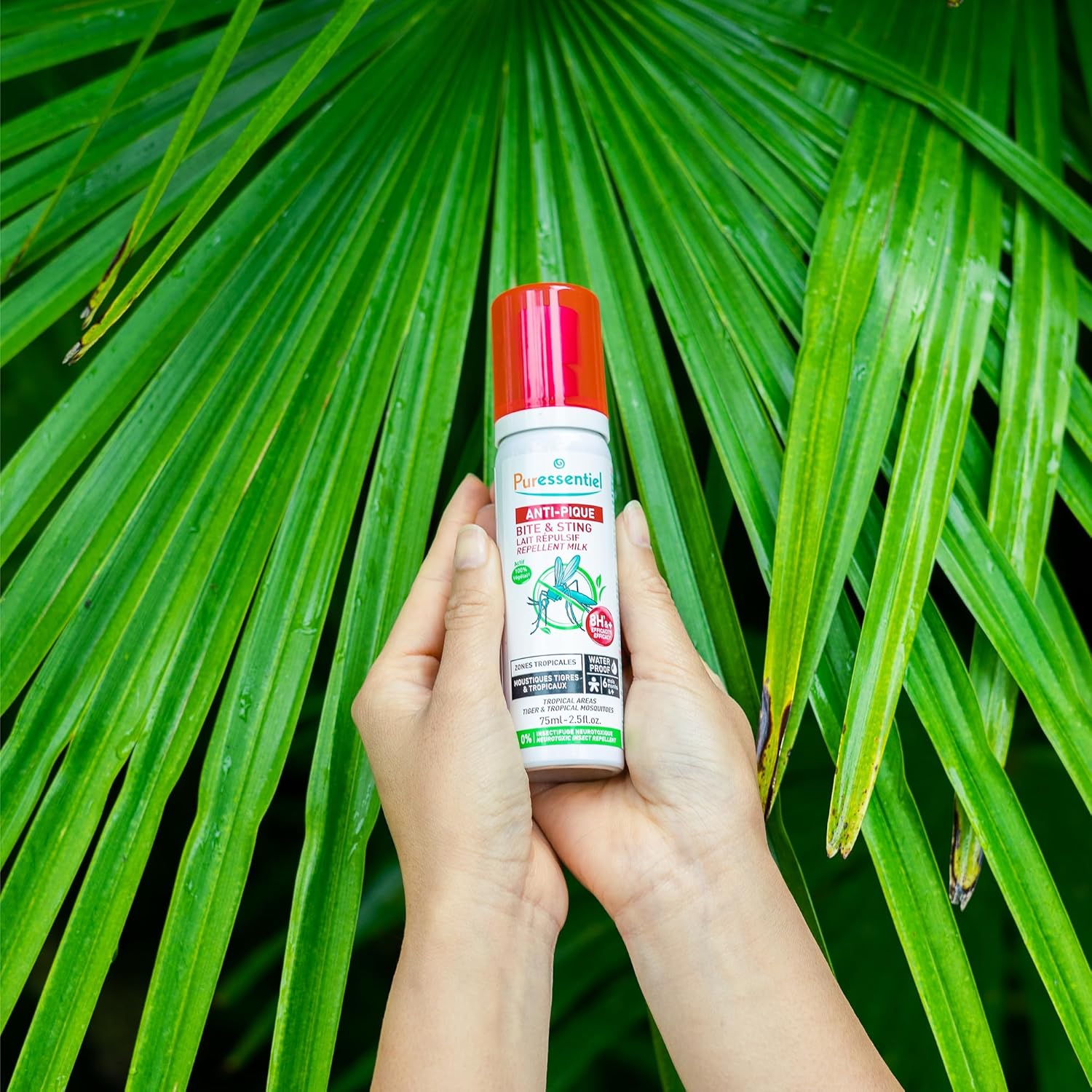 Puressentiel – Bite & Sting Waterproof Repellent Milky Lotion - Tropical Areas - Body and face – 100% Natural Origin Formula Including citronella – 8-Hour Efficacy - 75 ml : Amazon.co.uk: Health & Personal Care