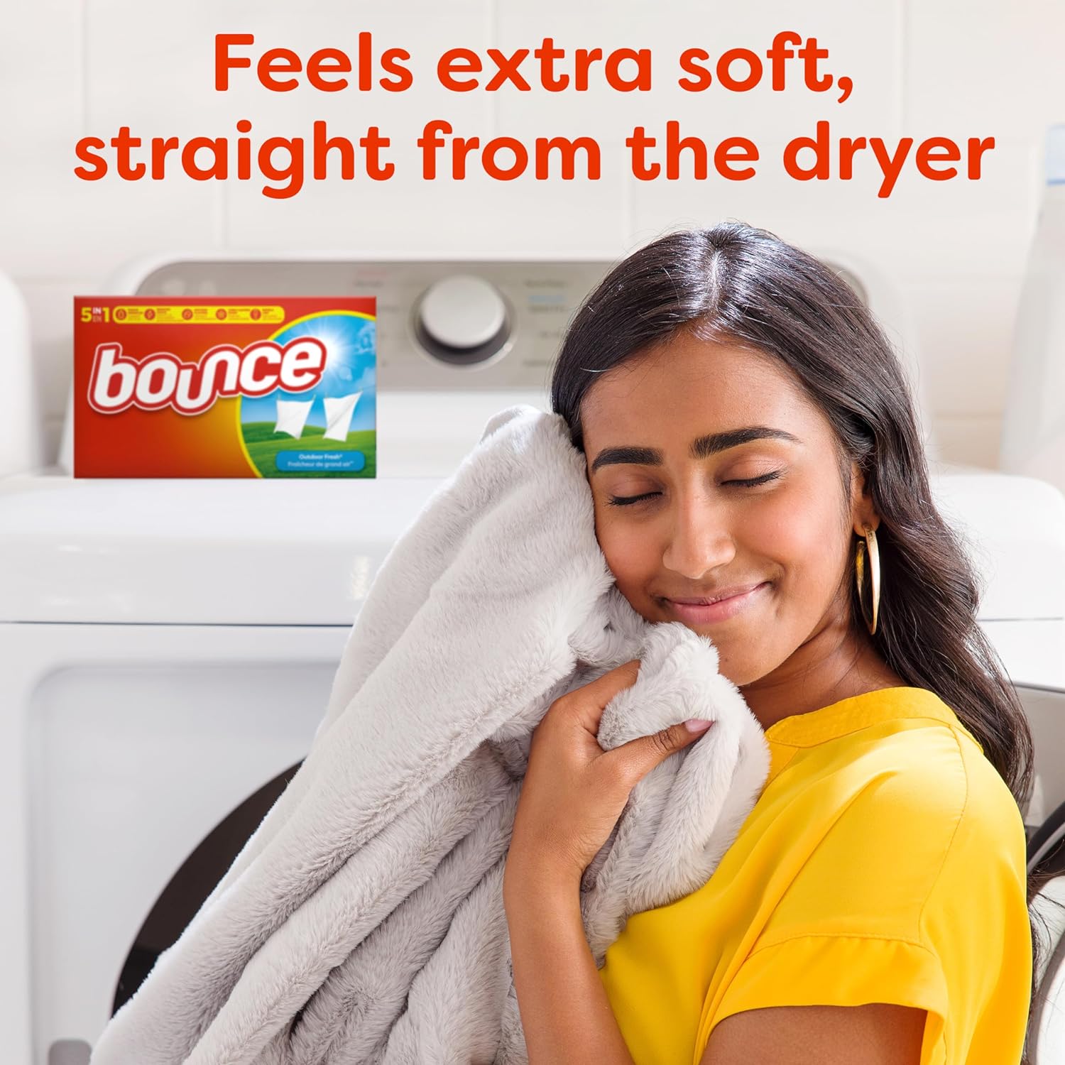 Bounce Dryer Sheets, Outdoor Fresh, 240 Count Laundry Fabric Softener Sheets with Static Control and Wrinkle Fighters : Health & Household