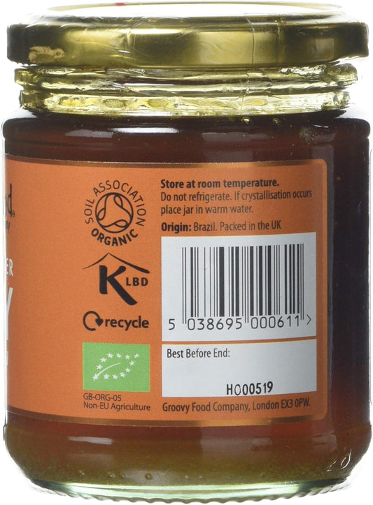 The Groovy Food Company Organic Brazilian Wildflower Honey, 340 G