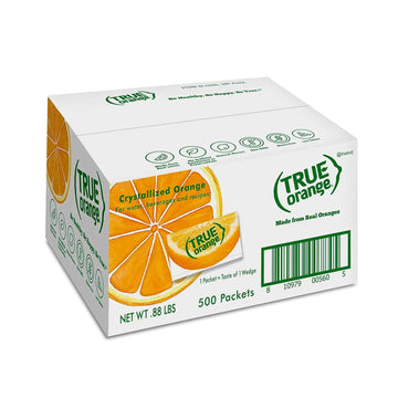 True Orange Water Enhancer, Bulk Pack, Zero Calorie Flavoring, For Bottled Water, Iced Tea & Recipes, Flavor Packets Made With Real Oranges,500 Count (Pack Of 1)- Packaging May Vary