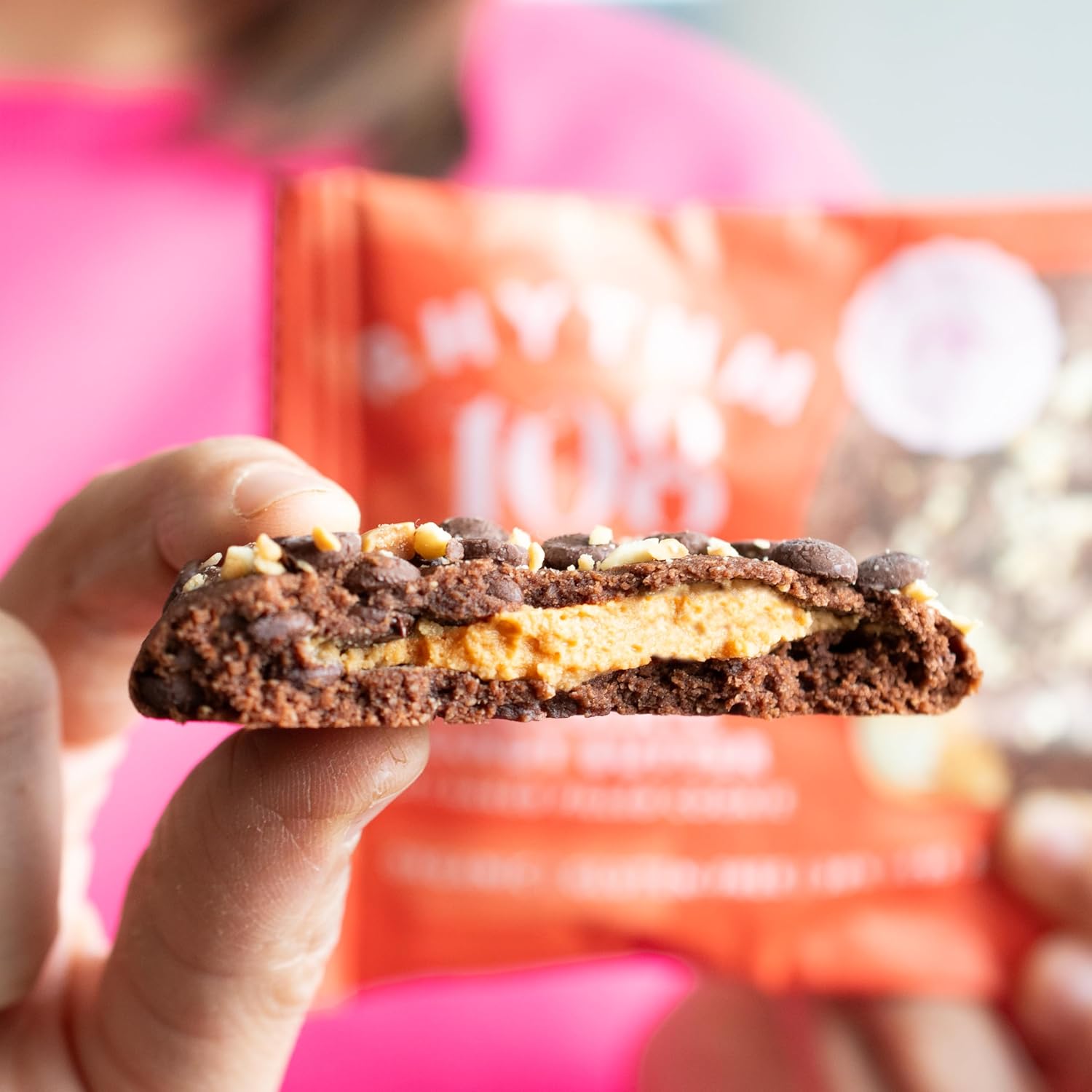 Rhythm 108 Swiss Organic Vegan Chocolate Peanut Butter Soft-Baked Filled Cookie 12 x 50g : Amazon.co.uk: Grocery