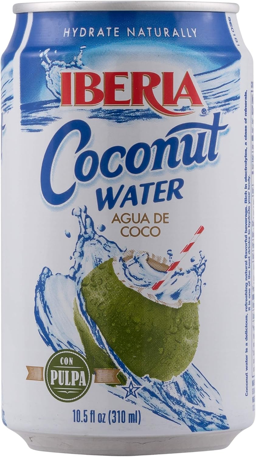 Iberia Coconut Water With Pulp, 10.5 Fl Oz (Pack Of 24)