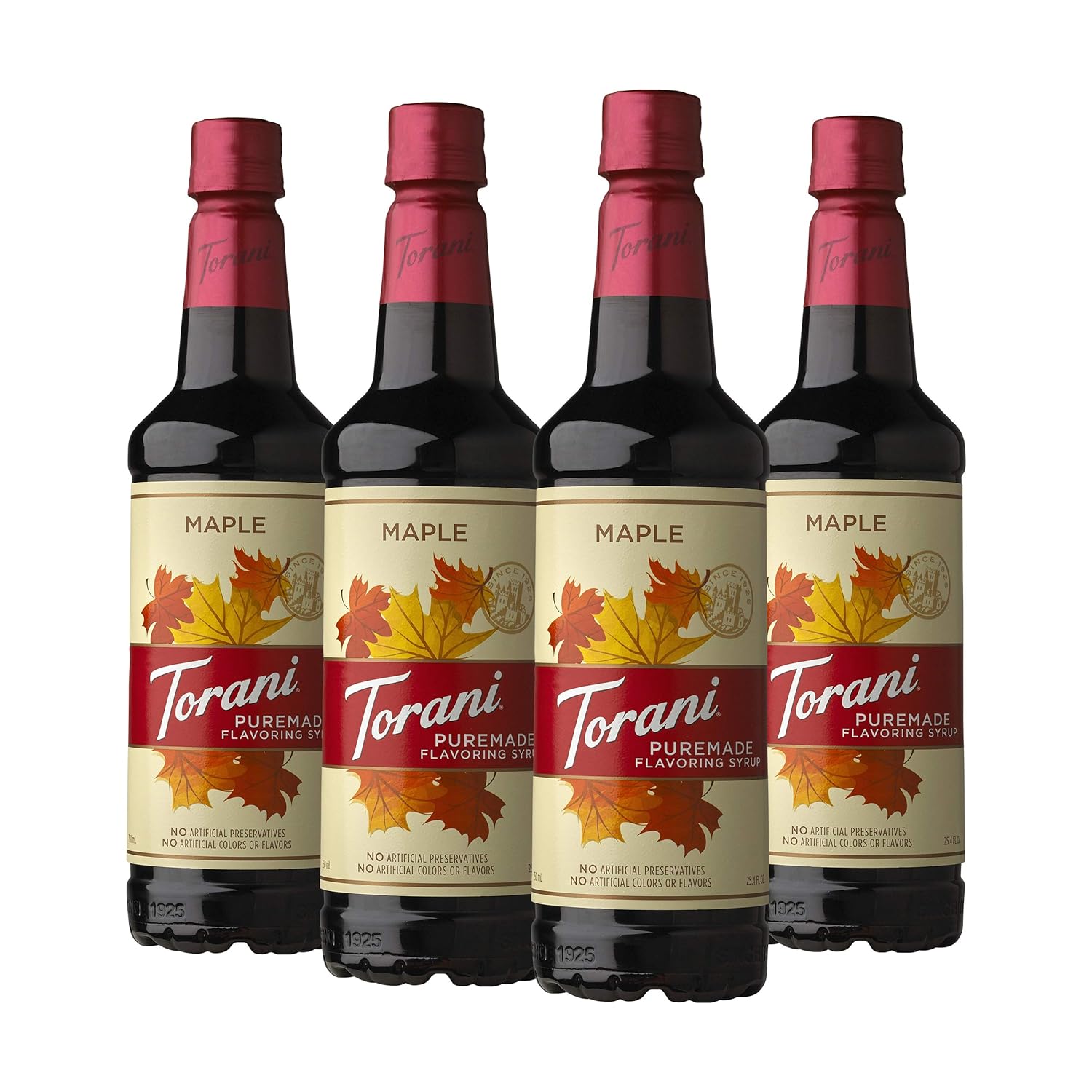 Torani Puremade Syrup, Maple, 25.4 Ounces (Pack Of 4)