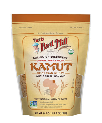 Bob's Red Mill Organic Kamut(R) Khorasan Wheat Berries, 24-ounce (Pack of 4)