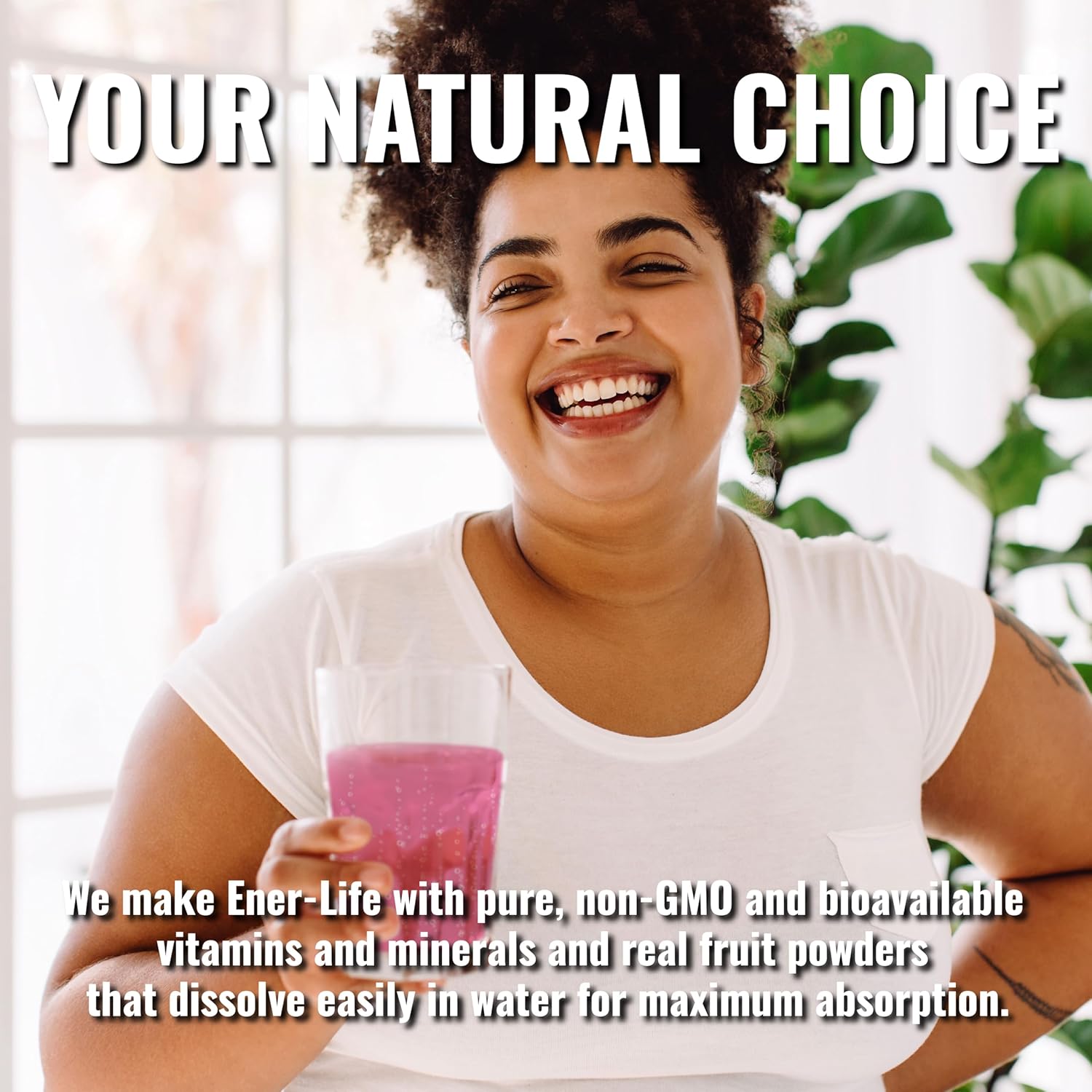 Ener-C Orange & Raspberry Multivitamin Drink Mix Powder Vitamin C 1000Mg & Electrolytes With Real Fruit Juice Natural Energy & Immune Support For Women & Men - Non-Gmo Vegan & Gluten Free - 60 Count : Health & Household