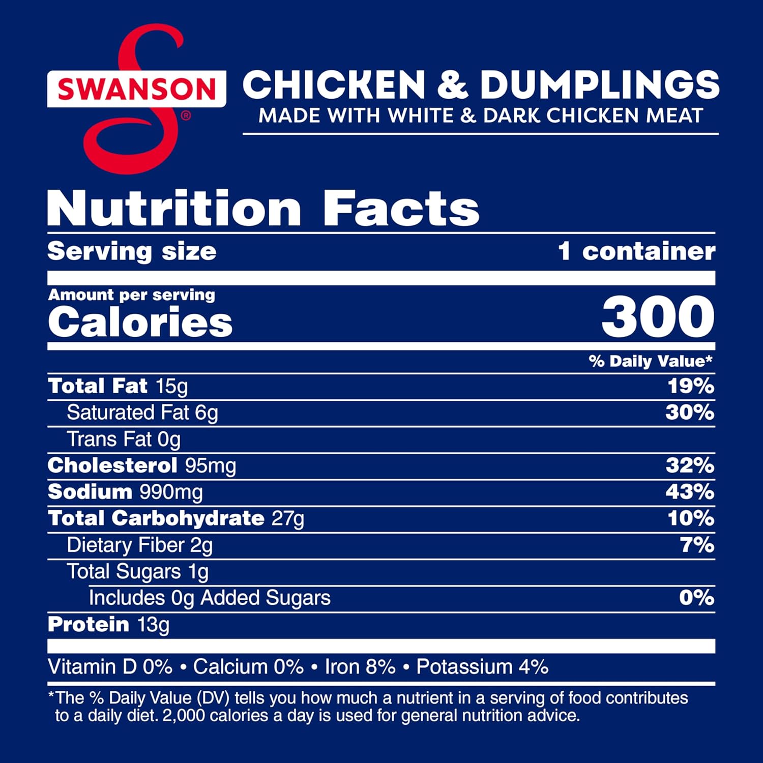 Swanson Canned Chicken and Dumplings With White and Dark Chicken Meat, 10.5 OZ Can (Case of 12) : Grocery & Gourmet Food