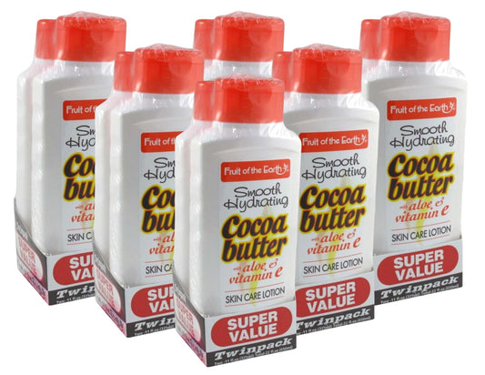 Fruit Of The Earth Bogo Lotion Cocoa Butter With Alo & Vit-E 11 Ounce (325Ml) (6 Pack)