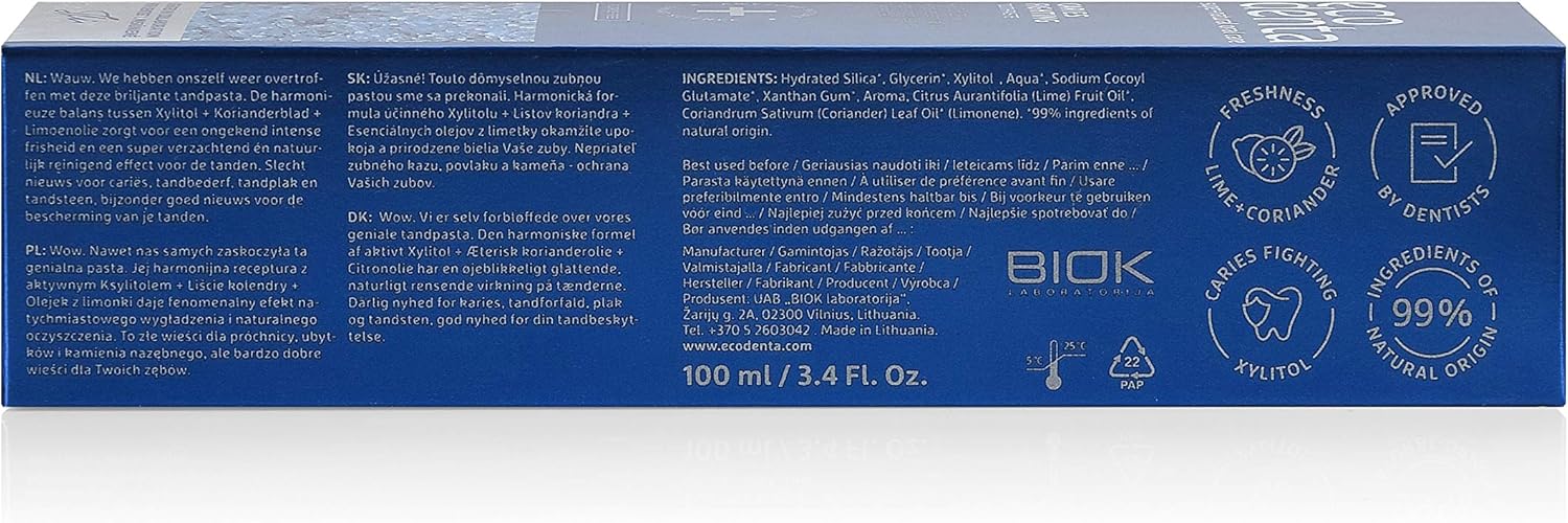 Ecodenta Extra Fresh Toothpaste with Natural Mineral Water I Remineralizing Toothpaste Provides Fresh Breath, Strengthens Tooth Enamel and Fights Tooth Decay I Natural Ingredients, 75ml : Amazon.co.uk: Health & Personal Care