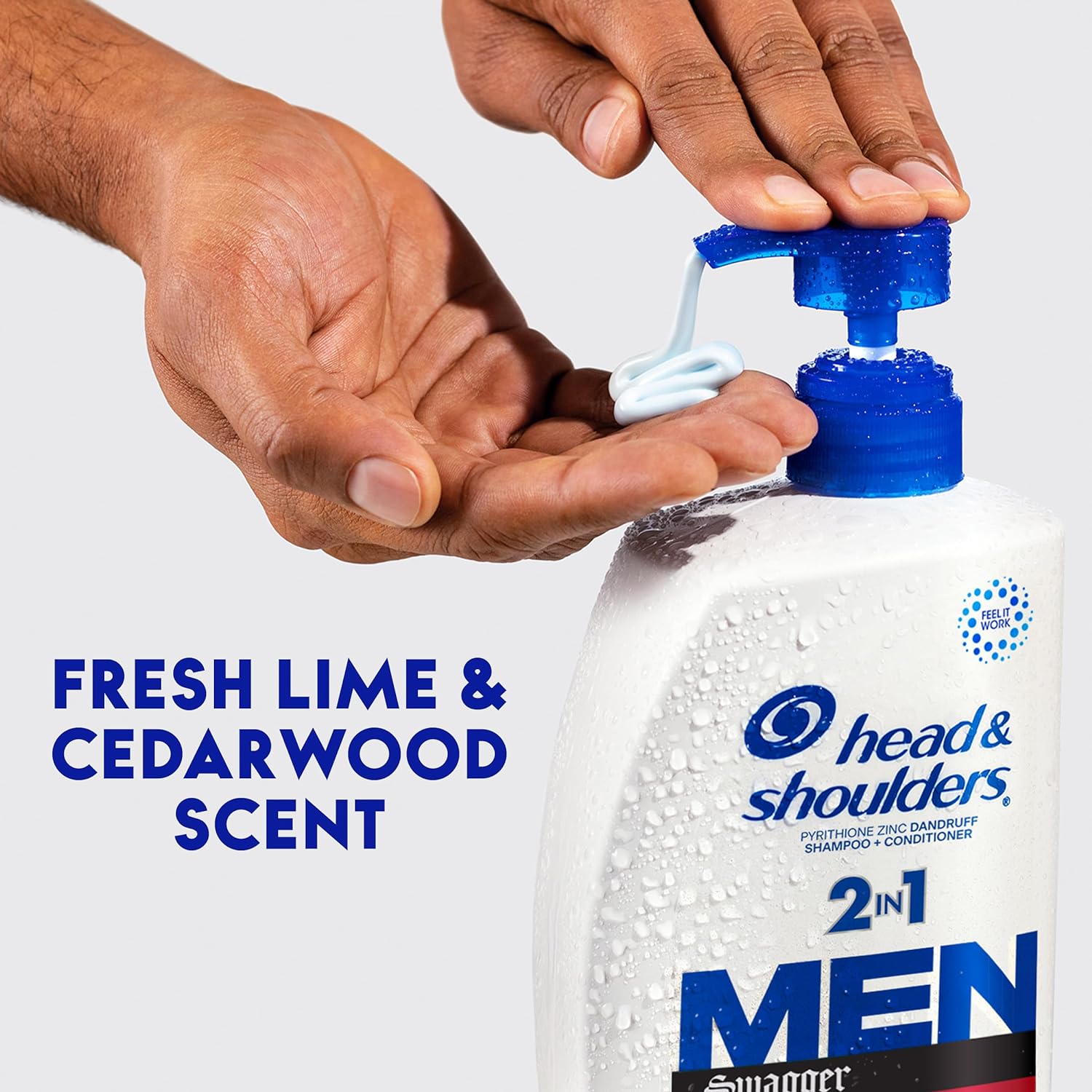 Head & Shoulders Mens 2 in 1 Dandruff Shampoo and Conditioner, Anti-Dandruff Treatment, Old Spice Swagger for Daily Use, Paraben Free, 31.4oz, 2 PACK : Beauty & Personal Care