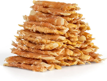 Mon2Sun Rawhide Free Dog Treats, 4 Inch Chicken Wrapped Cod Fillet Dog Snacks For Small Dogs, Soft And Training Treats, 20Oz (56 Count-Pack Of 1)