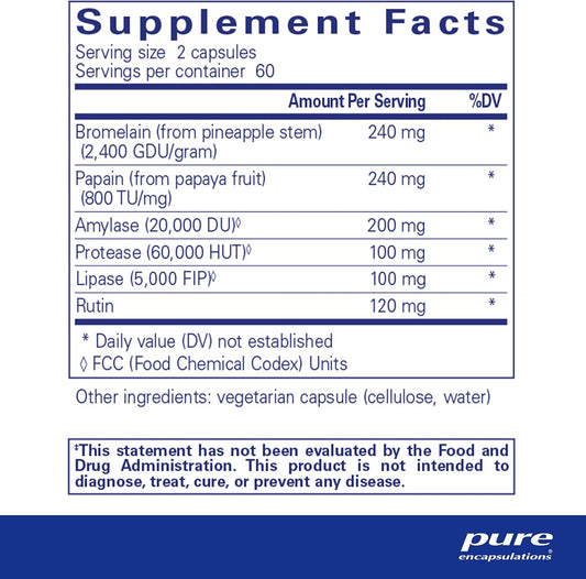 Pure Encapsulations A.I. Enzymes | Balanced Plant Enzyme Formula For Joint, Muscle And Digestive Support | 120 Capsules