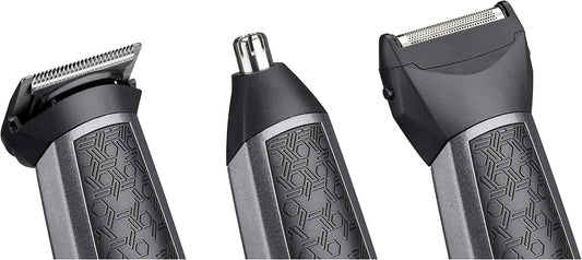 Babyliss Men 11 In 1 Carbon Titanium Face And Body Multi Grooming Kit With Nose Trimmer And Foil Shaver Attachments