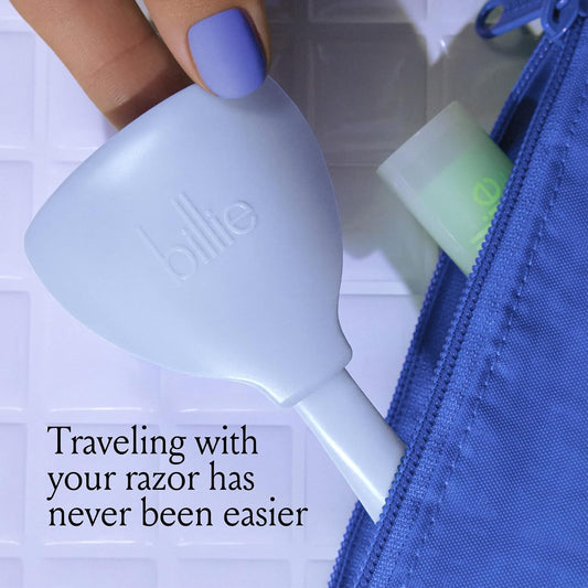 Billie 5-Blade Women’s Razor Travel Case - Take Your Razor To-Go - Magnetic Top - Easy Storage - Portable & Convenient - Cool Blue